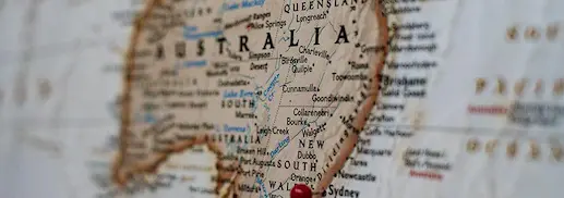 Map about Australia