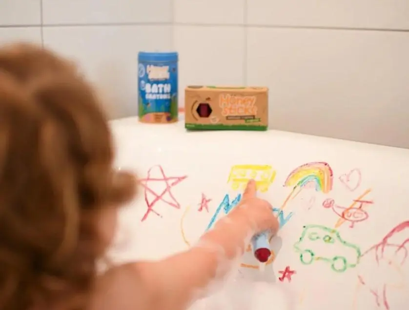 kid painting, honeysticks