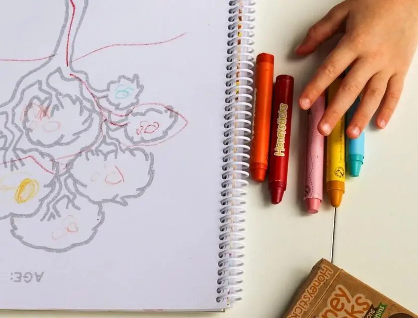 kid tree painting, honeysticks